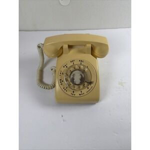 Vintage ITT Rotary Desk Phone Beige Retro Telephone 1985
